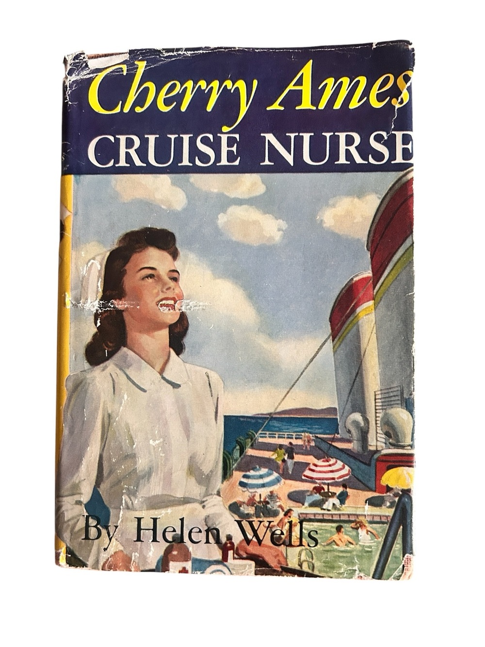 Vtg  1948 CHERRY AMES CRUISE NURSE Helen Wells HC/DJ Book #9
